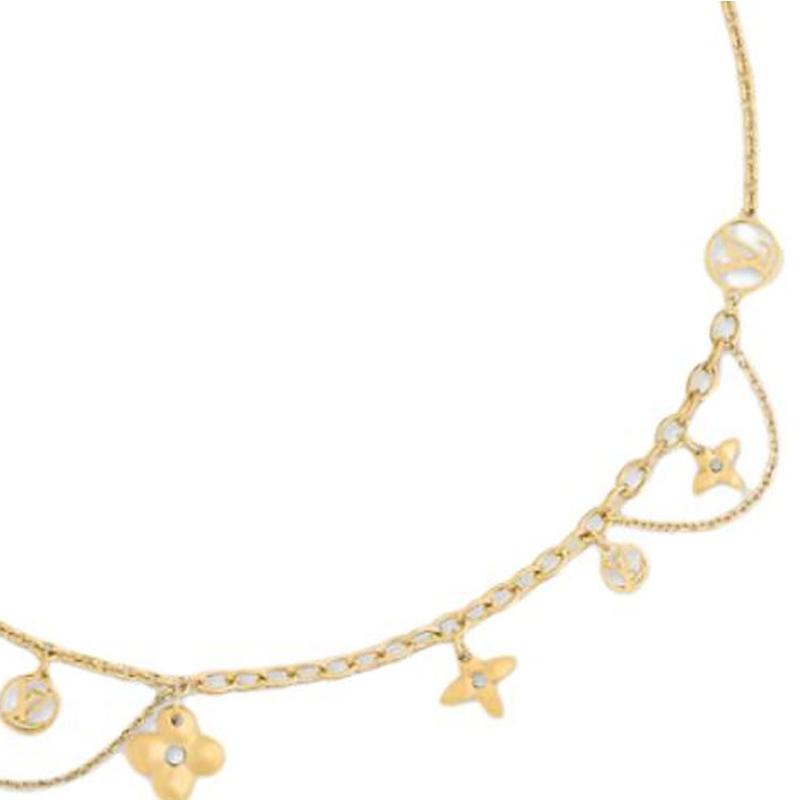 Louis Vuitton Blooming Metal Necklace Women Necklace Gold M90736