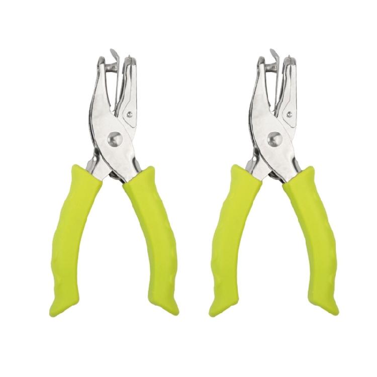 

Дірокол 6 мм для аркушів на кільцях Металевий дірокол Нековзка ручка для студента синій