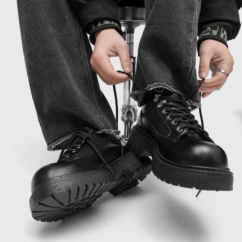 Modne buty męskie w stylu brytyjskim, na grubej podeszwie, casualowe buty derby wysokiej jakości, modne, wygodne, wszechstronne, skórzane buty męskie, zapatos hombre