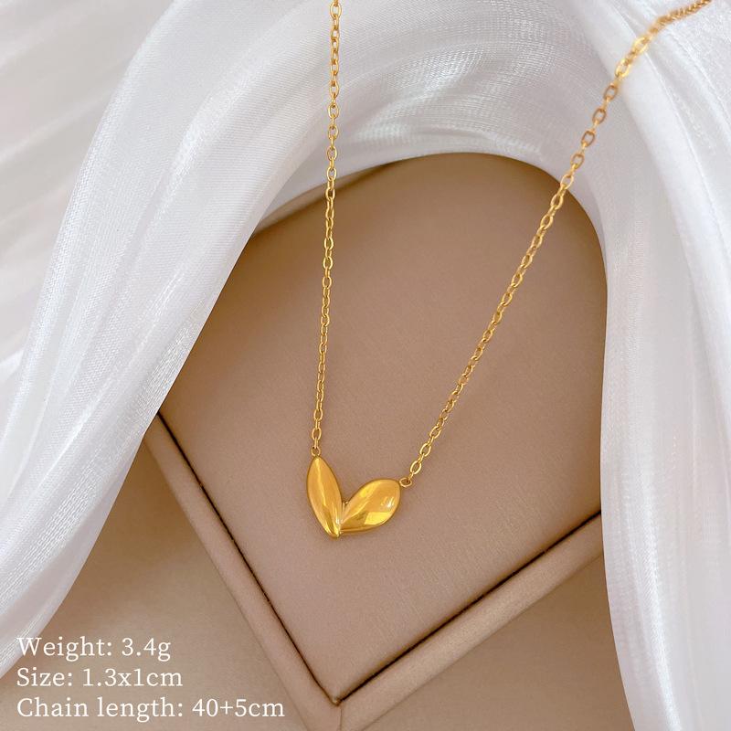 Petit Bourgeon Personnalisé Minimaliste Four à Vent Chaîne de Clavicule en Or Véritable pour Femme Avec