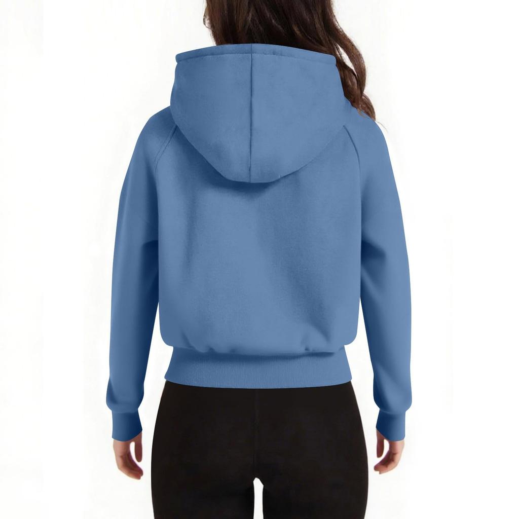 Womens Oversized Half Zip Sweatshirt Casual Long Sleeve Loose Fall Cropped Pullover Tops