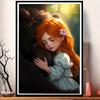 Little Girl Diamond Decorative Painting Set 5D DIY Full Diamond Embroidery Decorative Painting Handmade Products