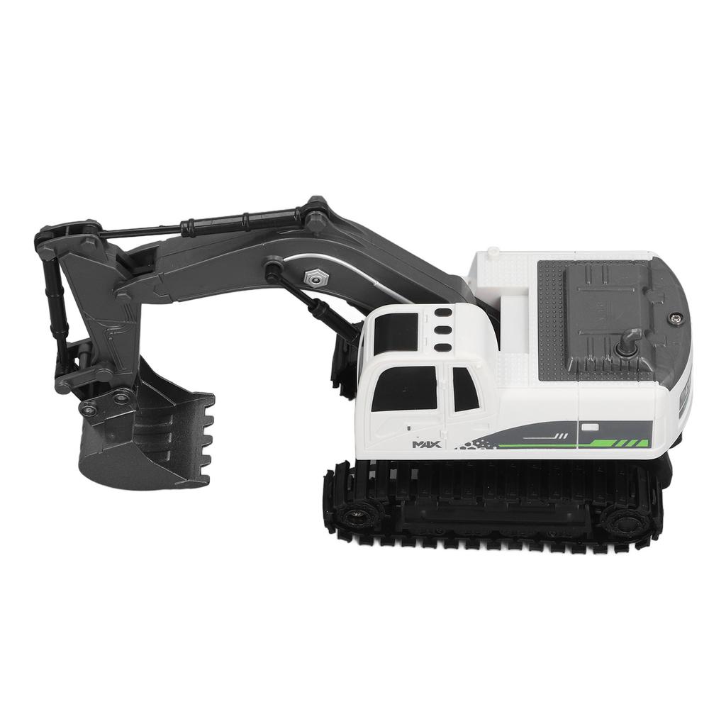 Remote Control Excavator Toy with Sounds and Lights Simulated Realistic RC Excavator Construction