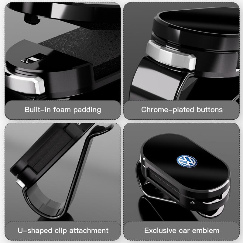 Car Sunglasses Holder Car Sun Visor Glasses Storage Clip For Volkswagen VW GTI GTD Golf Tiguan Amarok T5 Atlas Eos Caddy Magotan Nh8