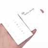 50 Stück Mehrform Weiß Schmuckverpackungskarte Faltkarte Für DIY Armband Halskette Ohrringe Display Handgemachte Verpackungskarte