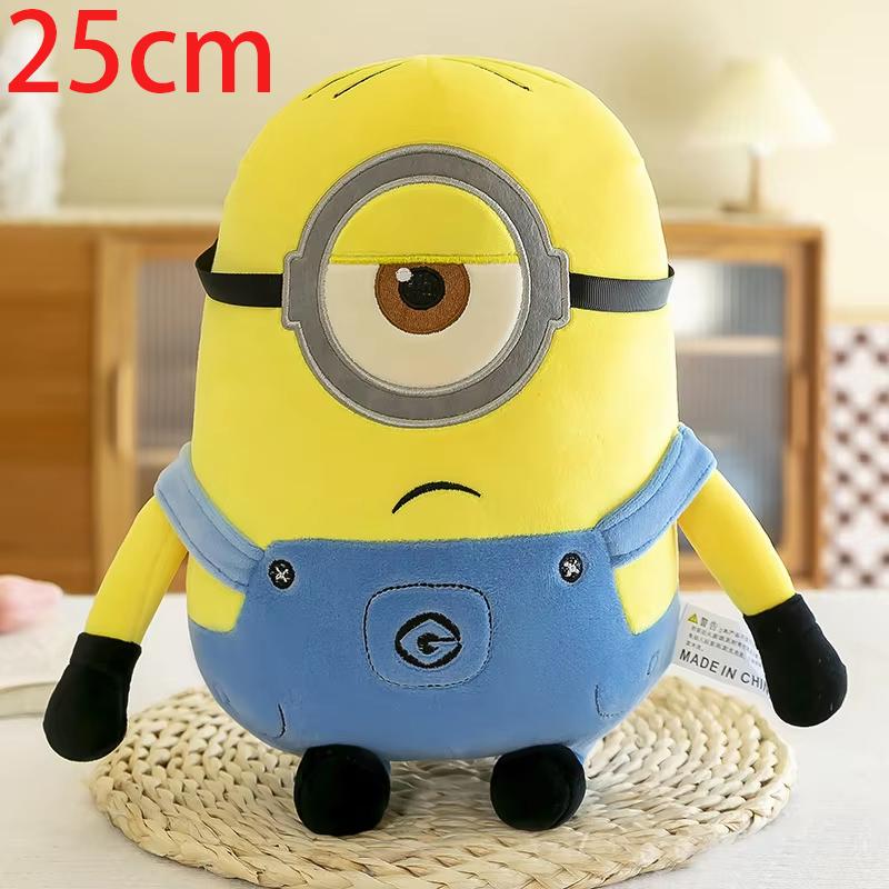 Minions Movie Periphery Yellow Plush Bob Plush Stuart Stuffed Toys In Jeans Soft Dolls Pillow Decoration Children Birthday Gift!