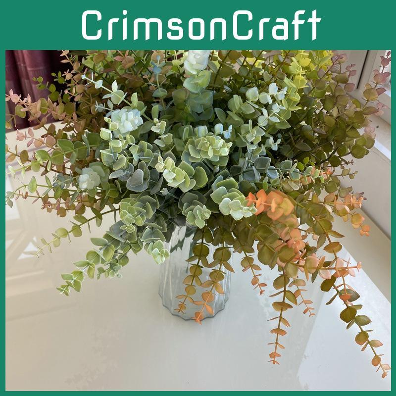 Stems Eucalyptus Artificial Plastic Plants For Tabletop Gift Decoration