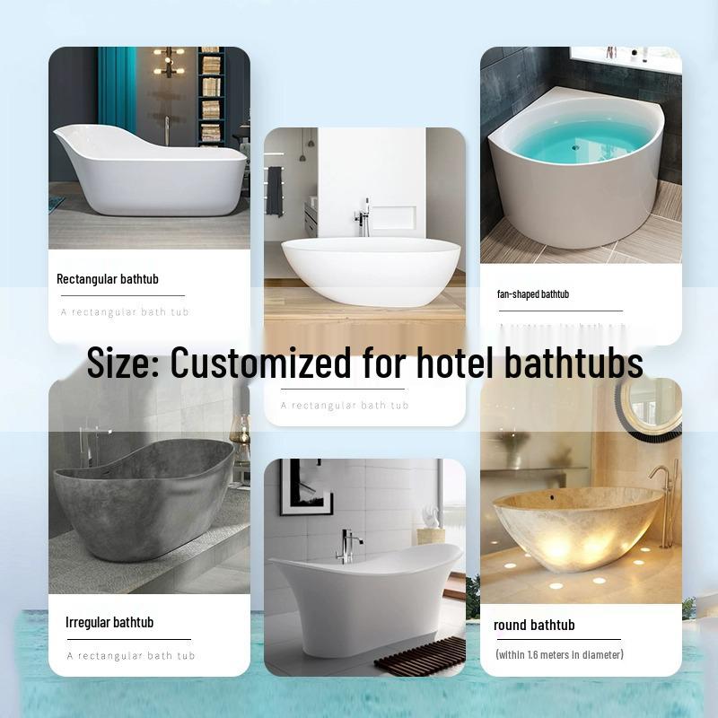 Thickened Disposable Plastic Bathtub Cover for Hotels - Large Size Soaking Bag for Household Bathing