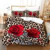 Comforter Love Bedding Set Leopard Rose Valentine'S Gift Soft Comfortable 100% Bedclothes Luxury New