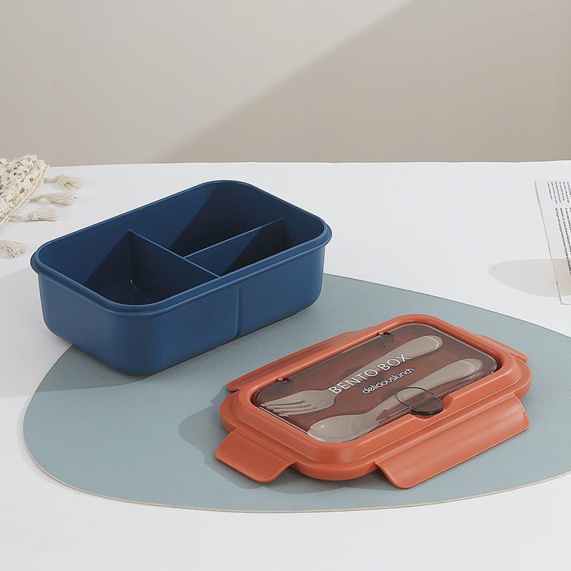 Stainless Steel Student Lunch Box With Divided Food Compartments For Office And School Use