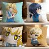 Anime D-Frag Cushion Cover Soft Washable Pillow Case Multi-Scene For Couch Bed Travel Office Use