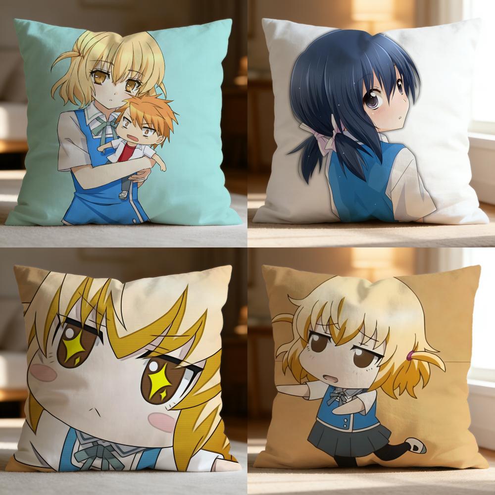 Anime D-Frag Cushion Cover Soft Washable Pillow Case Multi-Scene For Couch Bed Travel Office Use