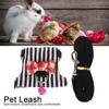 Small Pet Animal Leash Harness Set Comfortable Chest Strap Traction Vest for Ferret Chinchilla  