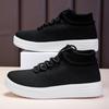 Large Size Breathable Fly-woven Elastic Socks Shoes Men's Platform Knitted Shoes Versatile Board Shoes Ultra-lightweight Sports Mesh Shoes