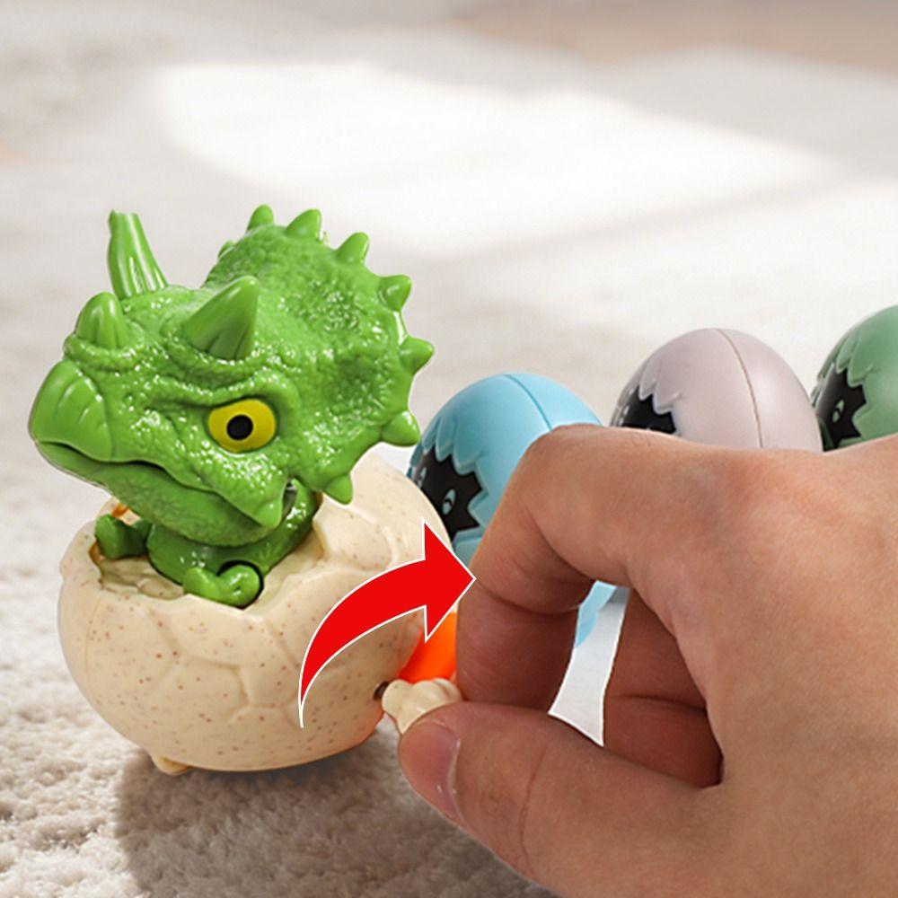Cartoon Design Simulation Tyrannosaurus Rex Toys Triceratops Egg Shell Toys  Gift For Kids