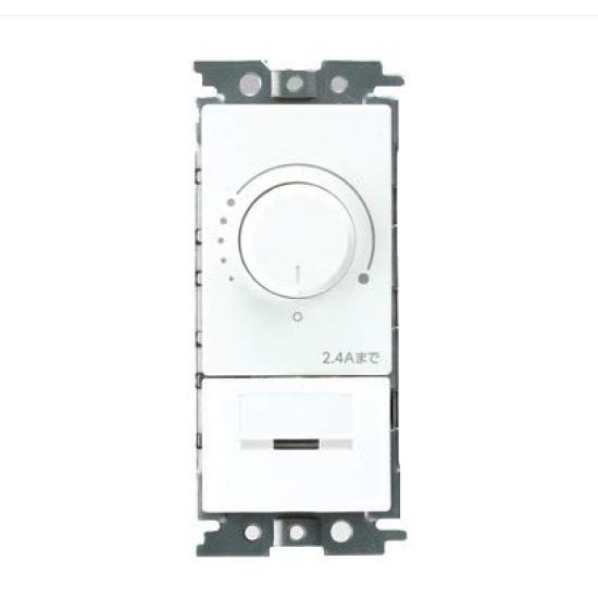 

Toshiba (TOSHIBA) Optional LED Contorx Dimmer (2-Wire) for LED Bulbs, Incandescent Bulbs (up to 240W), 100V, 2.4A Rated Capacity, WDG9012.