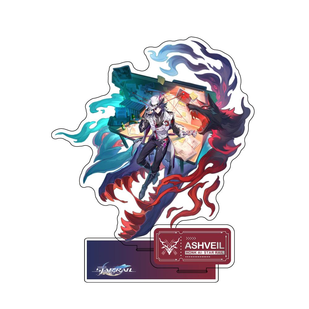 Game Figure Honkai: Star Rail Sunday Jiao Qiu Yunli Firefly Jingliu Acrylic Stand Model Plate Cosplay Anime Keychain Fans Gift