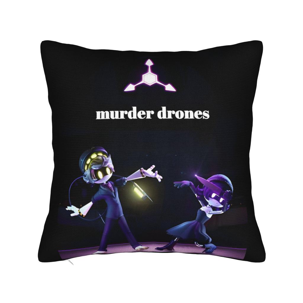 Murder Drones Square Pillow Cases Independent Animated Cushion Covers Creative Polyester Decor Pillowcase for Living Room 18