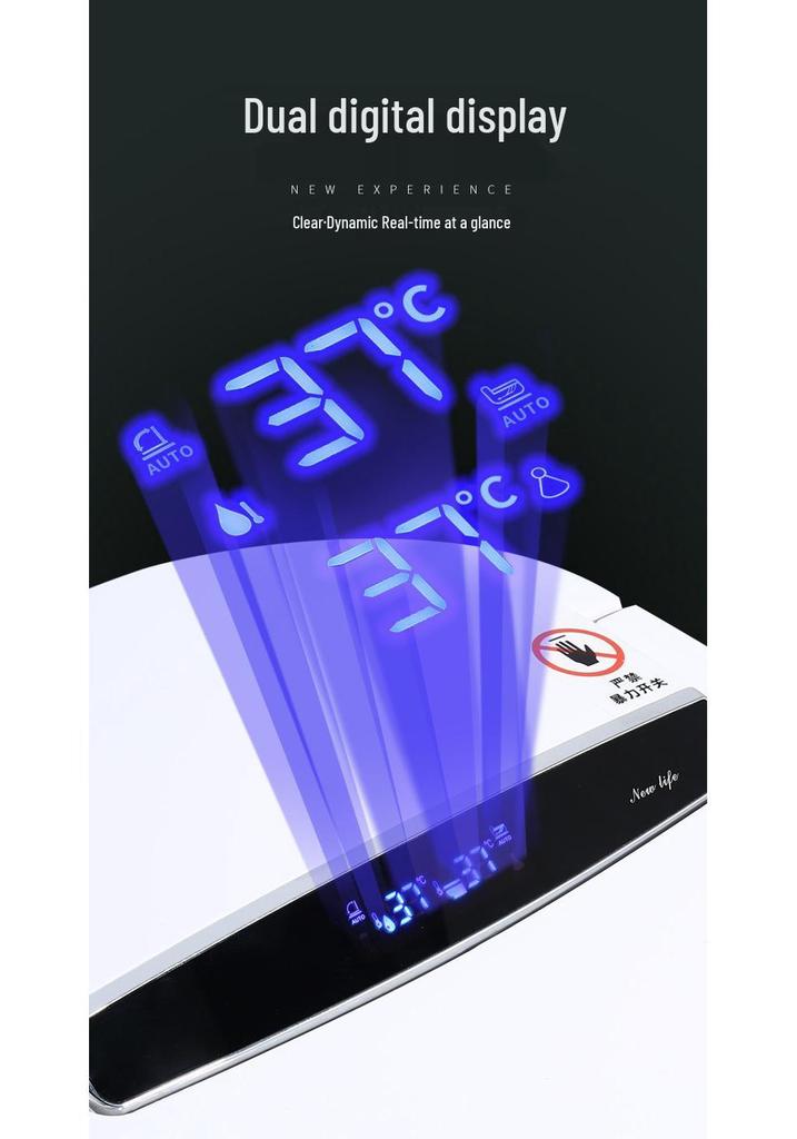 AI Dual Waterway Instant-Heat Smart Bidet Toilet with One-Button Drying & Siphon Flush System