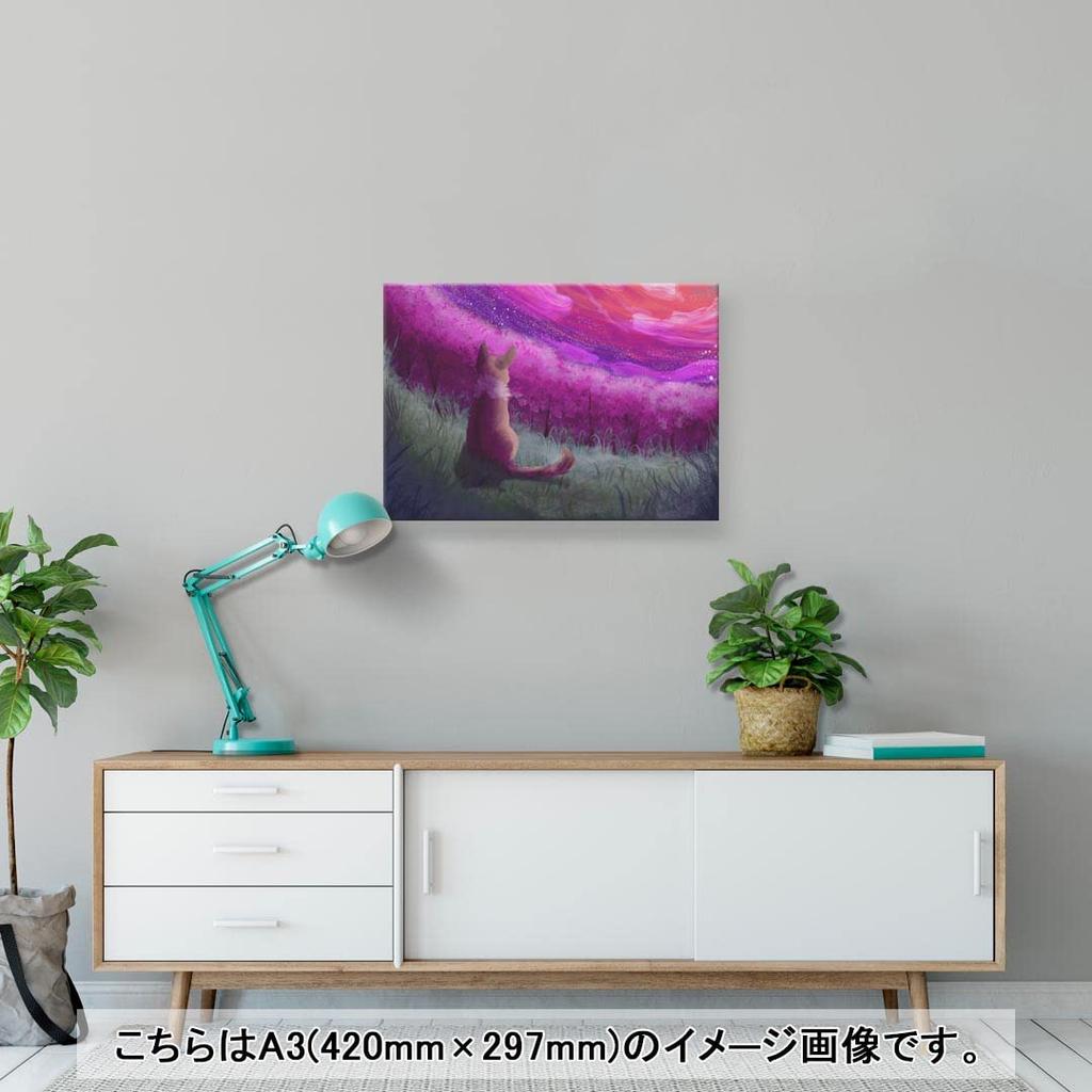 Art 420mm X Wall Wooden Stylish Interior Animal Illustration Panel, Painting, Decoration, Igsticker, 297mm, A3, Photo, Hanging, Frame, Decor, 023097,