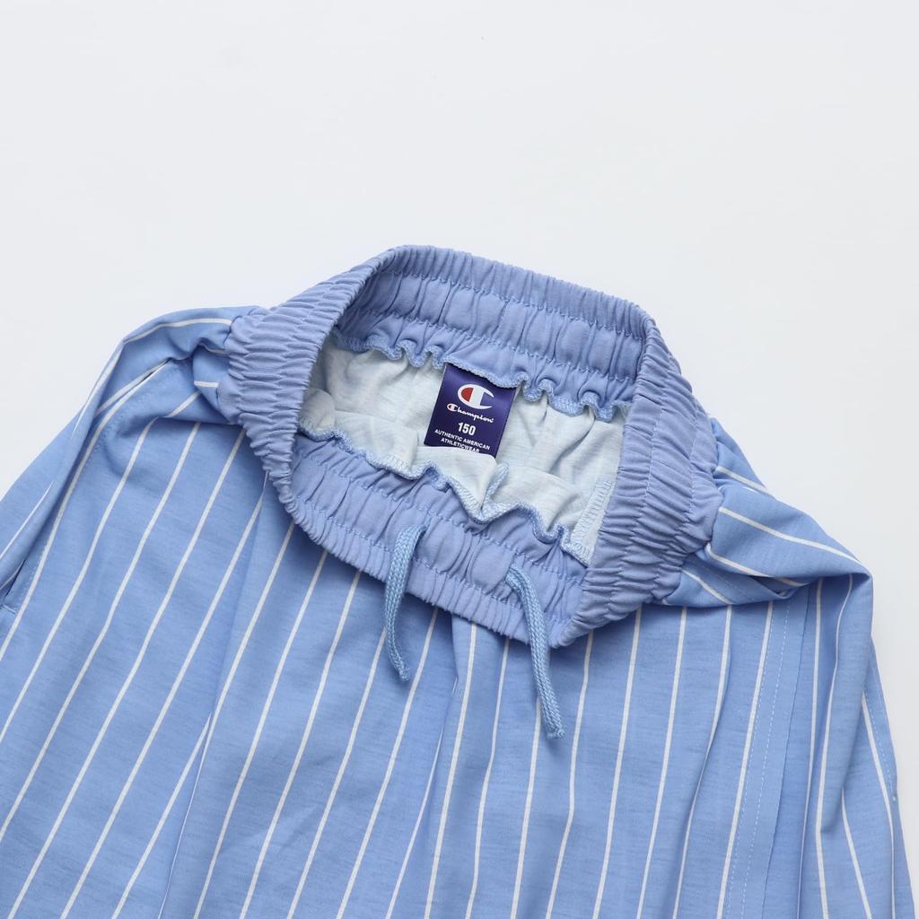 Champion Script Logo Wrap Shorts for School Sublimation Gel Pale Blue Kids' Quick-Drying Girls, Print, CK-BS511,