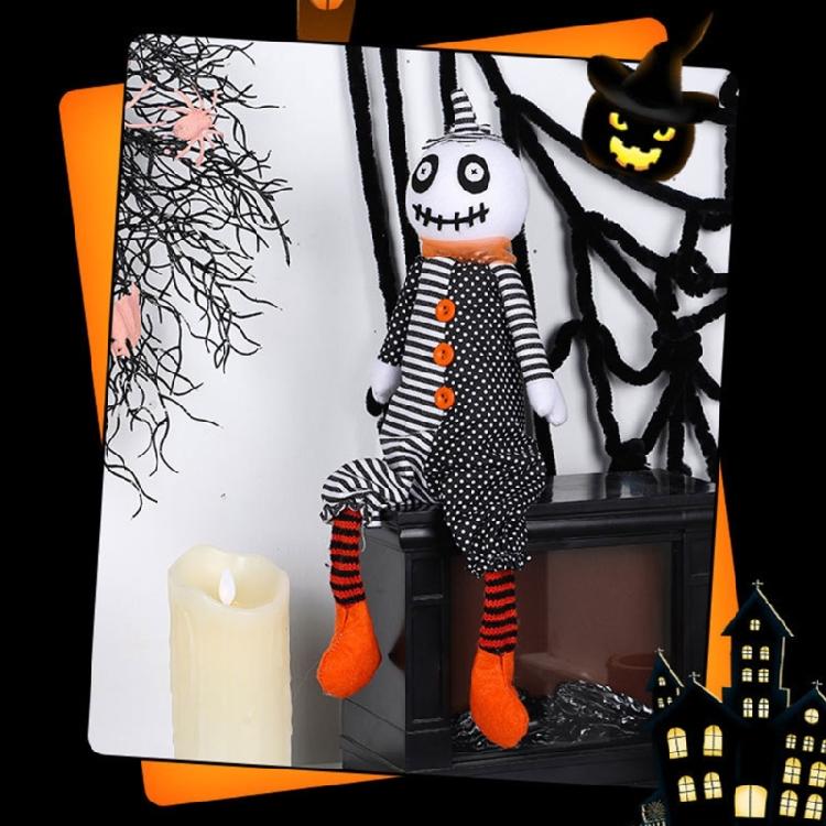 Handmade Pumpkin Specter Collectible Functional Pumpkin Specter Toy Ornament for Halloween Theme Parties and Event