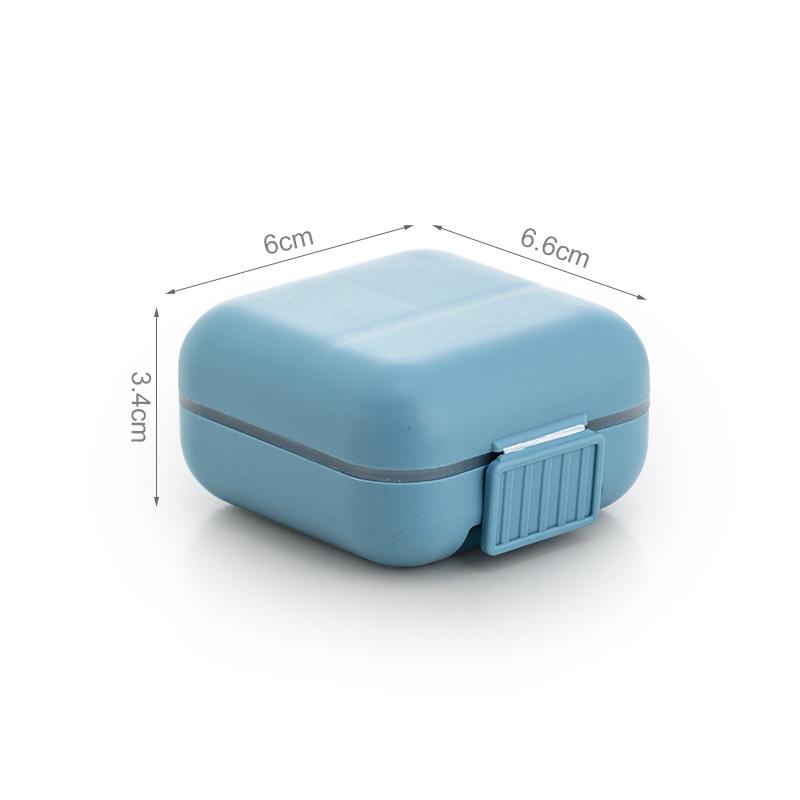 Desktop Mini Seven-Day Pill Organizer with Lid - Portable, Sealed Medicine Storage Box