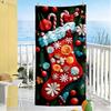 Christmas Beach Towel Super Soft & Absorbent Comfortable Lightweight Suitable for Sports, Travel, Swimming, Yoga, Bathroom, Beach, And Pool
