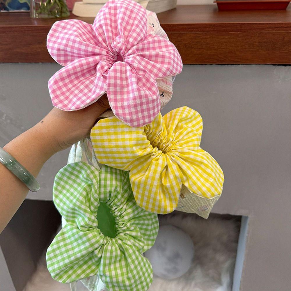 Printing Drawstring Bag Plaid Storage Bag New Bundle Pocket  Women Students