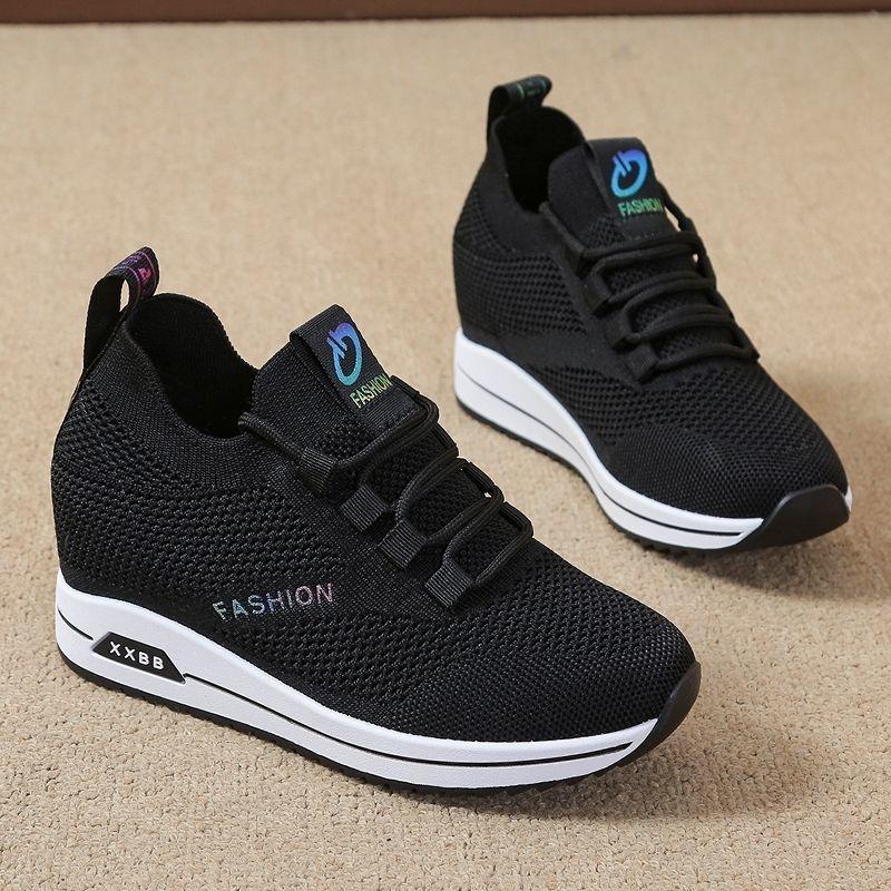 Fashion Women Platform Shoes Spring Breathable Casual Shoes Woman Fashion Sneakers Height Increasing Vulcanize Shoes