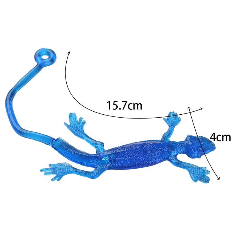 20 Stück Klebrige Eidechsen Tiere Einziehbare Viskose Gummi Eidechse Kinder Gadget