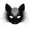 Plush Fox Cat Mask Trendy Animal Half Face Masks Costumes Prop for Halloween Christmas Masquerade Party Cosplay Props