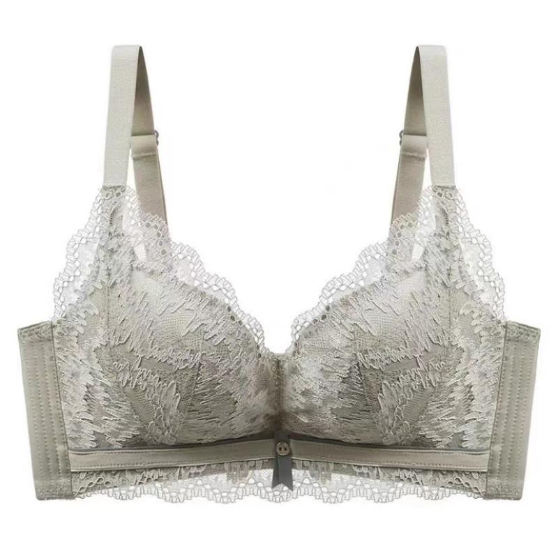 Non-ocel Ring Gathered Prodyšná podprsenka Spodní prádlo Dámská podprsenka s tenkou částí