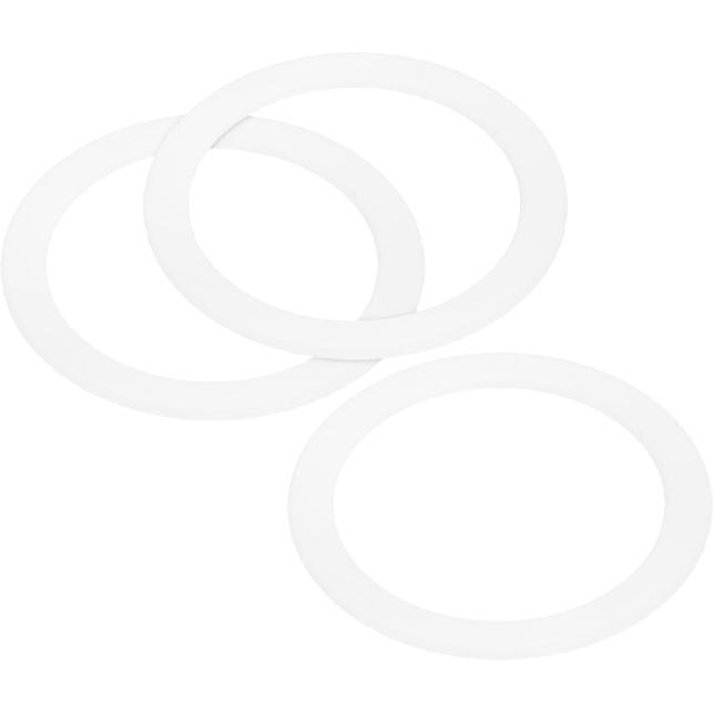 MECCANIXITY Gasket Seal Coffee Maker White Silicone Ring Replacement 42x55x2.2mm for 2-Cup Aluminium Coffee Pot, Pack of 3