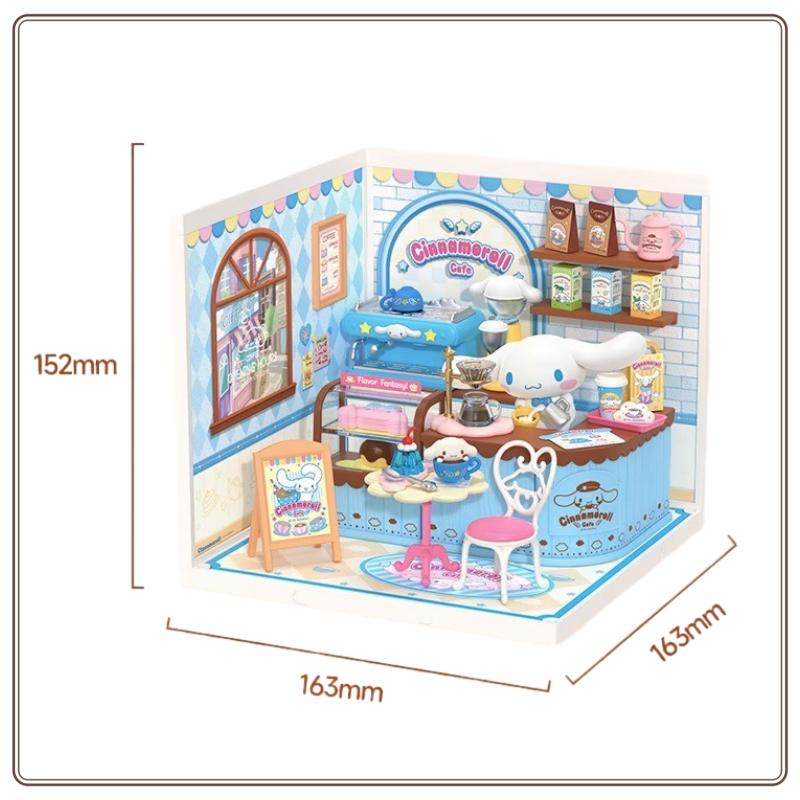 New Rolife Sanrio Super World Hello Kitty Scene Blind Box Baby House Assembly Toy Creative Ornament Gift Female Surprise Gift