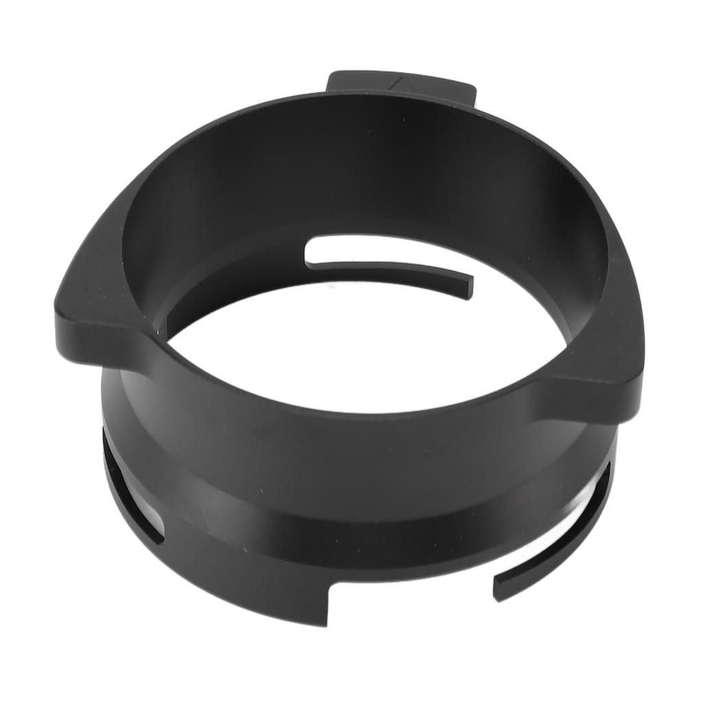 Dosing Funnel Aluminium Alloy Splash Proof Rotatable Coffee Dosing Ring for 54mm Portafilter Black