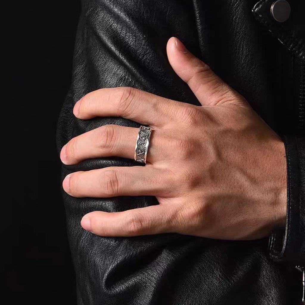 Adjustable Eye Of God Ring, Stainless Steel Punk Jewelry For Women Men, Comfort Fit Daily Wear Gift Idea