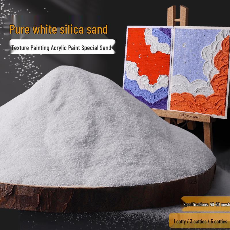 Quarzsand Acryl Strukturfarbe - Fein 80er Körnung für Handwerkskunst