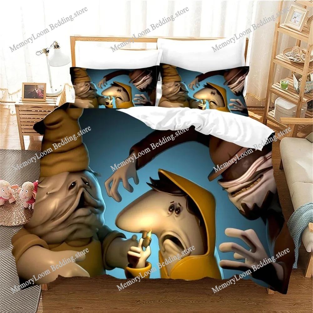 3D Printing Trendy Soft Little Nightmare Game Bedding Set Duvet Cover Pillowcase Comforter King/Queen Size Boys Adult Bed Set