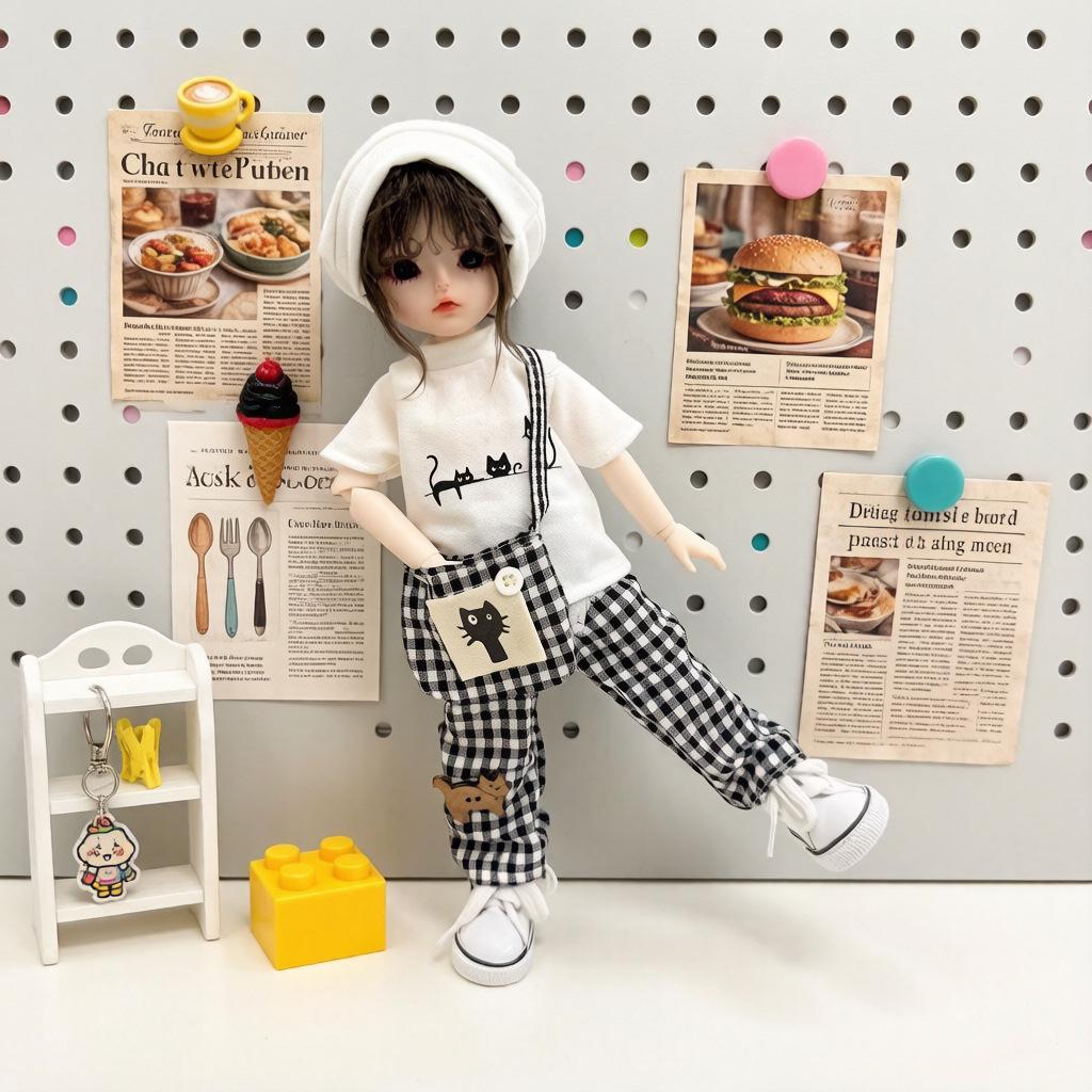 6-Point BJD Doll Clothes: Casual Hoodie Set for Handsome Boy & Girl Dolls