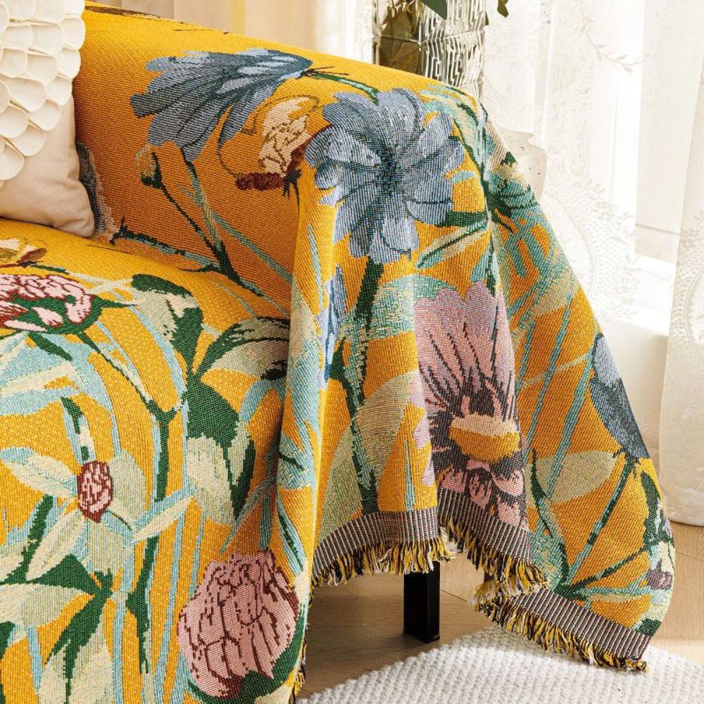 Slipcover American Country Style Sofa Cover All Season Universal Chenille Anti Cat Scratch Blanket