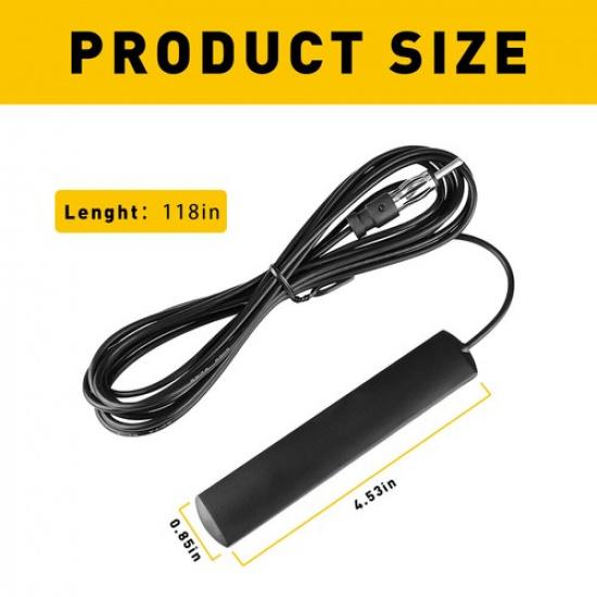 Car Interior Hidden Amplified Antenna Electronic Stereo Universal AM/FM Radio US