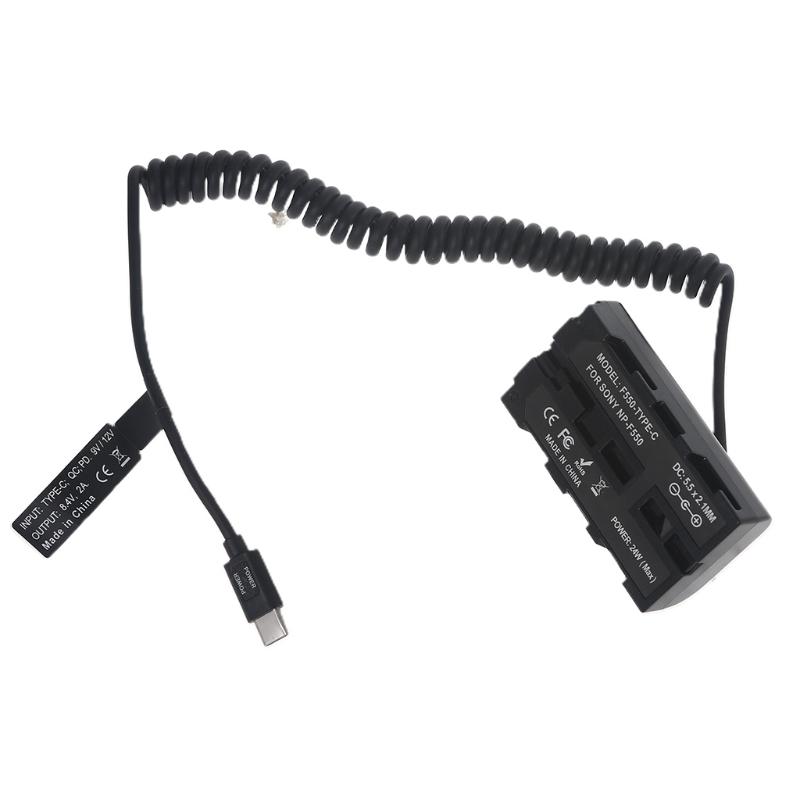 Type C to Dummy Battery Replacement for Taking Time-lapse Photography Support PD 9V/12V Output Low Temperature Tolerance