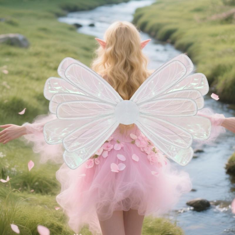 Vibrant Butterfly Shaped Wing For Kids Dressing Up Soft Breathable Mesh Safe For Childrens Costume Parties Stage Performances