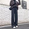 Knitted Wide-Leg Maternity Pants - Thick, Loose-Fit for Fall/Winter, Tall/Plus Size