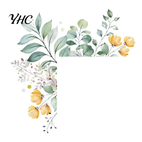 Wall Ornament Mural Ornamental Removable Colorful Green Paper Plant Switch Sticker for Restaurant Decal
