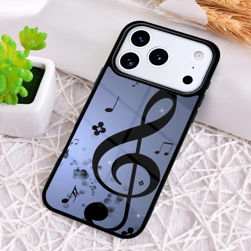 

Music Notes Shockproof Phone Case for iPhone 17 Air 16e 15 11 12 14 13 Pro Max Cover Coque iPhone 14
