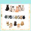 Figurine d'action de chat mignon en gros Matériau PVC Guangdong Jaune 5cm Jouet