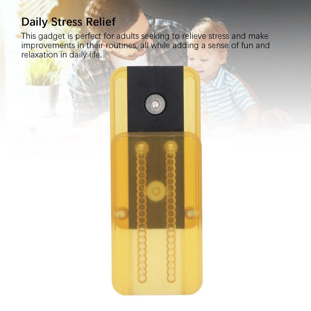 Bernsteinfarben Transparentes PEI Haptischer Schieber Doppellagige Schiene Anti-Angst Stressabbau Schiebekarte