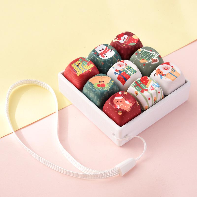 Fun Christmas Animal 9-Key Keyboard Stress Relief Toy Fidget Pendant Portable Bag Decor for Killing Time Waiting In Lines